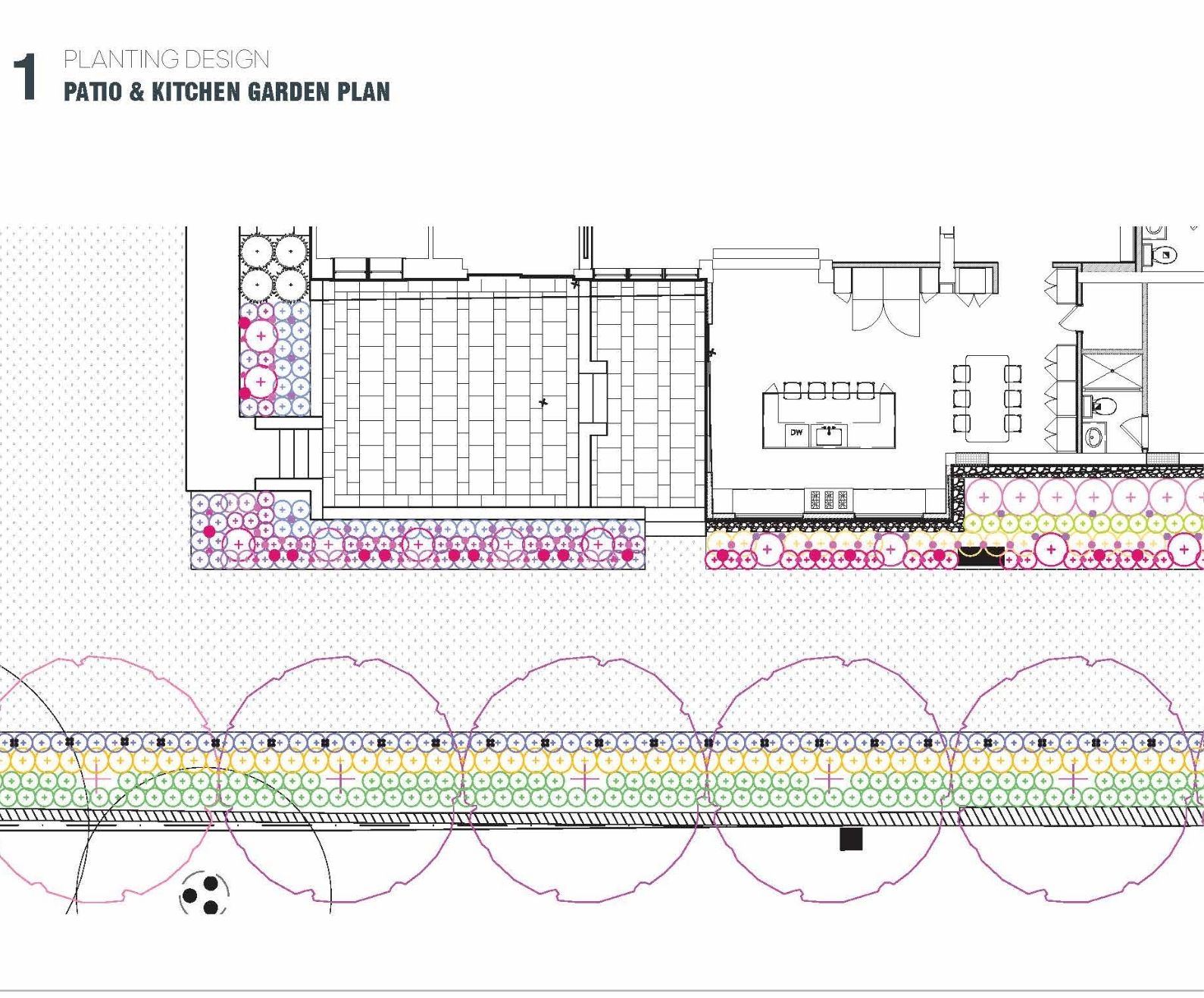 Hampton House — planting design plan